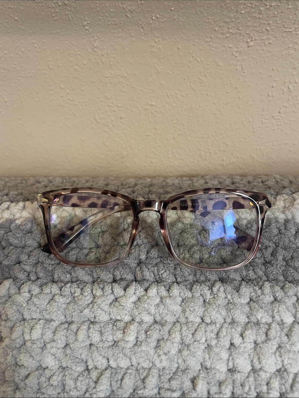 Tortoiseshell Square Blue Light Glasses